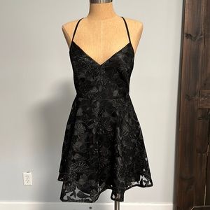 Black mini dress